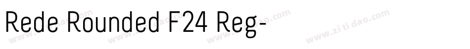 Rede Rounded F24 Reg字体转换